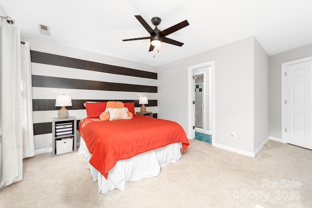 1115 Maremont Ct, Matthews, NC 28104 - bedroom featuring carpet, baseboards, and ceiling fan