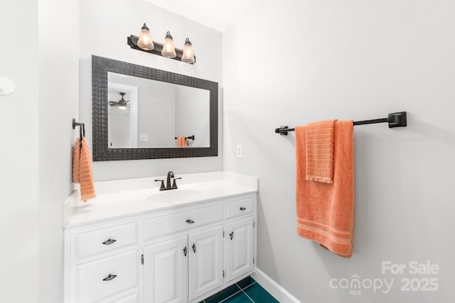 1115 Maremont Ct, Matthews, NC 28104 - bathroom featuring vanity, baseboards, and tile patterned flooring