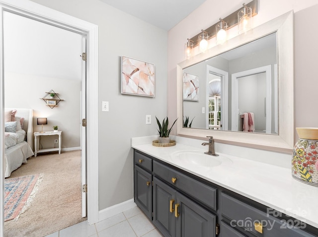 1115 Maremont Ct, Matthews, NC 28104 - bathroom featuring vanity, baseboards, and tile patterned floors