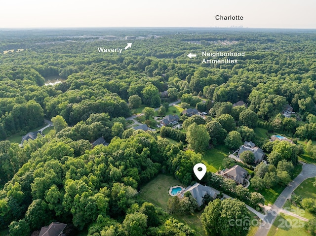 1115 Maremont Ct, Matthews, NC 28104 - aerial view of a forest