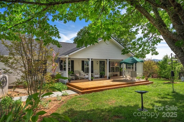 54 Donna Ln, Alexander, NC 28701 - back of property with a yard