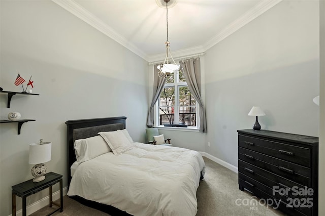 718 W Trade St Unit 105, Charlotte, NC 28202 - bedroom with carpet flooring and crown molding