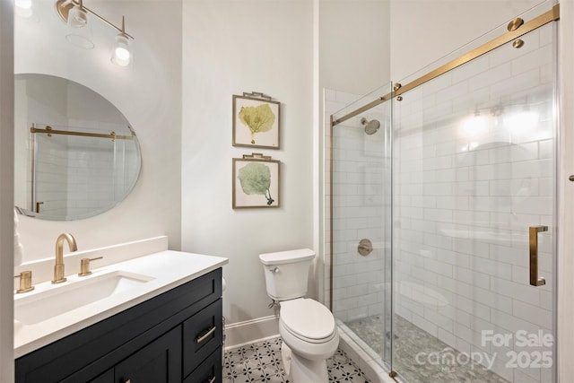 718 W Trade St Unit 105, Charlotte, NC 28202 - full bathroom featuring vanity and a shower stall