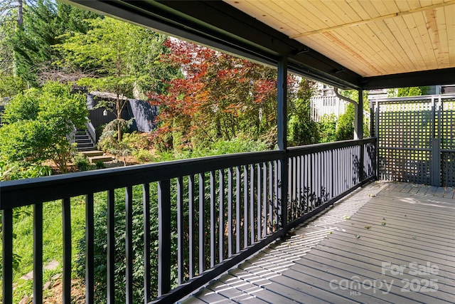110 Annandale Ave, Asheville, NC 28801 - deck with stairway
