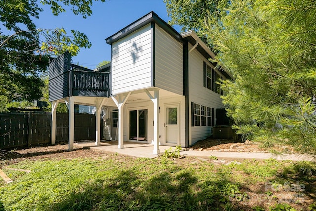 110 Annandale Ave, Asheville, NC 28801 - rear view of house featuring a patio area and a balcony