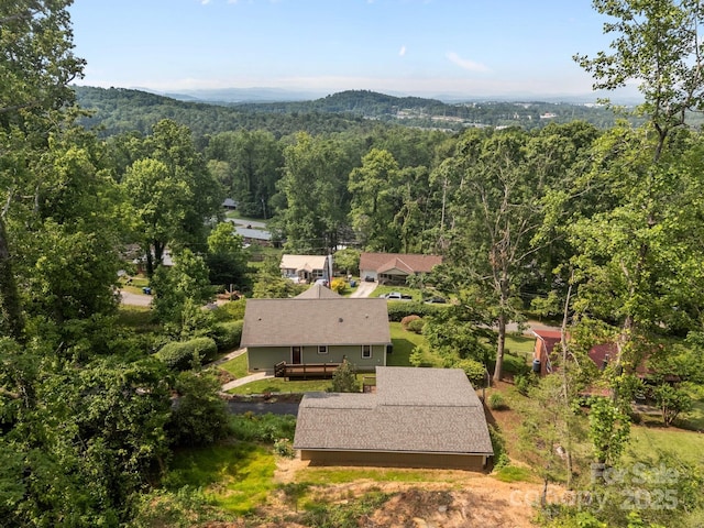 17 Laurel Rd, Arden, NC 28704 - aerial view of property and surrounding area featuring a heavily wooded area