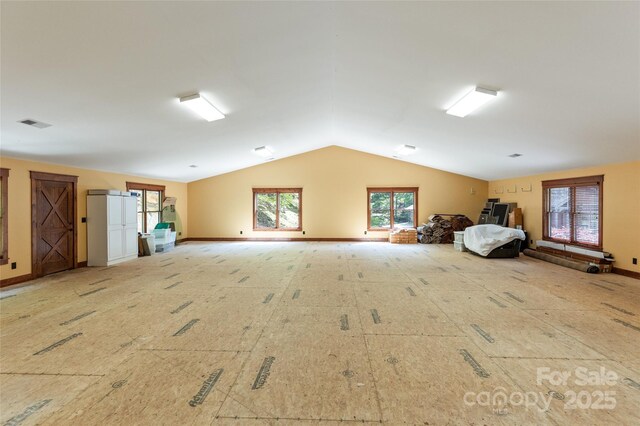 1283 Leafstone Cir, Sylva, NC 28779 - misc room with vaulted ceiling and plenty of natural light
