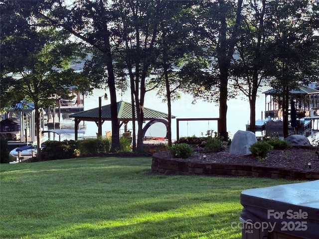 9372 Island Point Rd, Sherrills Ford, NC 28673 - view of community with a gazebo and a lawn
