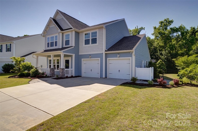 2035 Beacon Ave, Monroe, NC 28110 - craftsman-style house featuring concrete driveway, covered porch, and roof with shingles