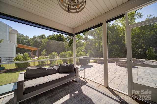 2035 Beacon Ave, Monroe, NC 28110 - sunroom / solarium featuring an outdoor living space