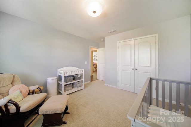 2035 Beacon Ave, Monroe, NC 28110 - carpeted bedroom with a closet and baseboards