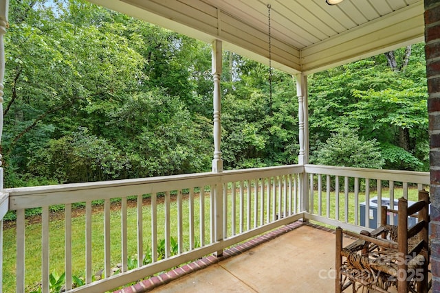 7725 Whitmire Ln, Mint Hill, NC 28227 - view of patio with central air condition unit