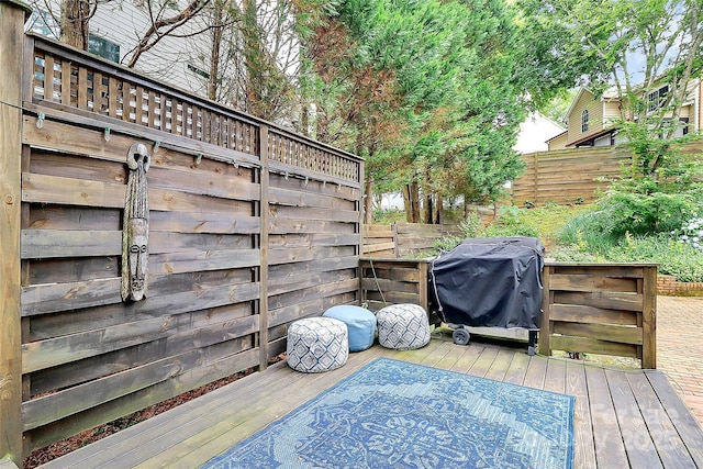 10449 Quiet Bay Ct, Charlotte, NC 28278 - wooden deck with grilling area