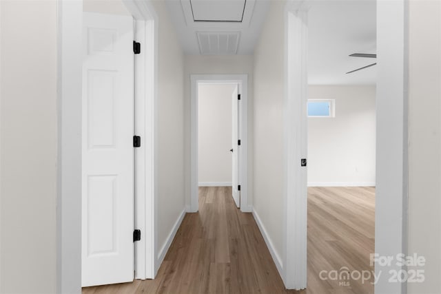 1076 W Henderson St, Marion, NC 28752 - hallway featuring wood finished floors and baseboards
