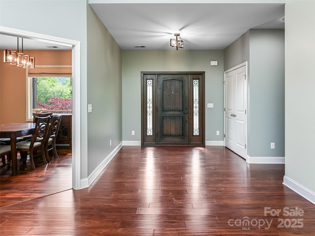 110 Village Pointe Ln, Asheville, NC 28803 - entrance foyer with wood finished floors and baseboards