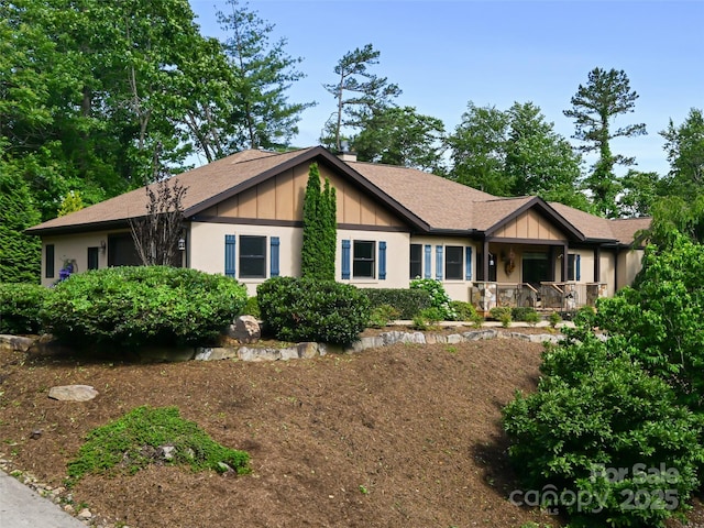 110 Village Pointe Ln, Asheville, NC 28803 - single story home with board and batten siding and a porch