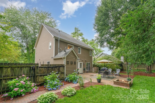 8624 Canter Post Dr, Charlotte, NC 28216 - rear view of house featuring a patio area
