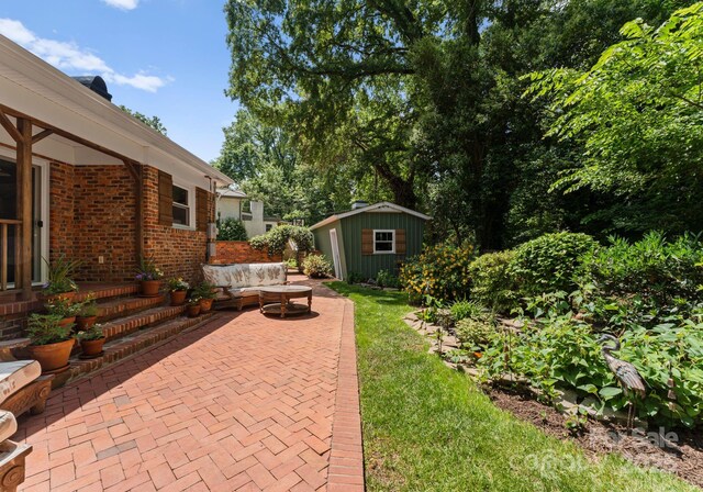 1226 Tarrington Ave, Charlotte, NC 28205 - view of patio / terrace with an outdoor living space