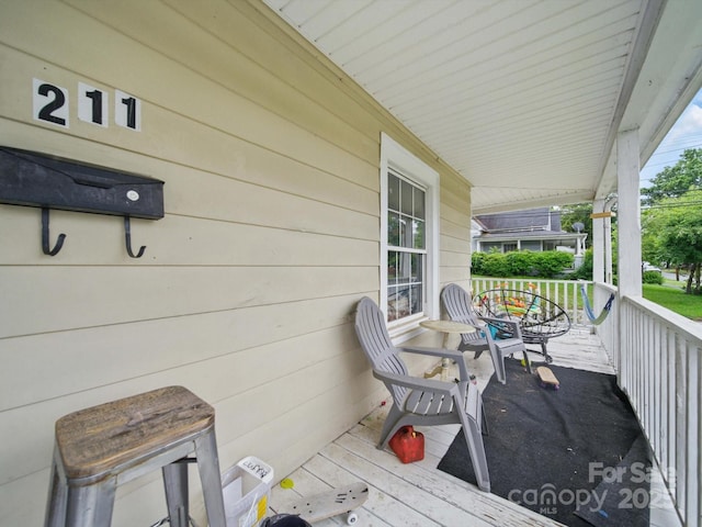 211 S Rowan Ave, Spencer, NC 28159 - view of wooden porch