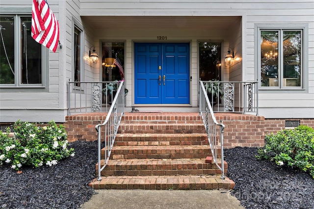 1201 Cliffspring Ct, Winston Salem, NC 27104 - entrance to property featuring crawl space
