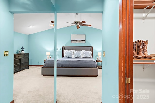 1201 Cliffspring Ct, Winston Salem, NC 27104 - carpeted bedroom featuring vaulted ceiling