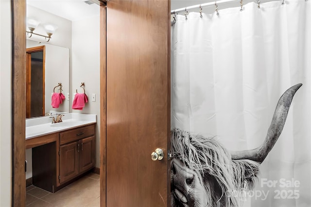 1201 Cliffspring Ct, Winston Salem, NC 27104 - full bathroom with vanity and tile patterned floors