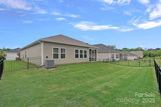 1344 Sweet Pea St, Monroe, NC 28110 - back of property featuring central air condition unit and a garage