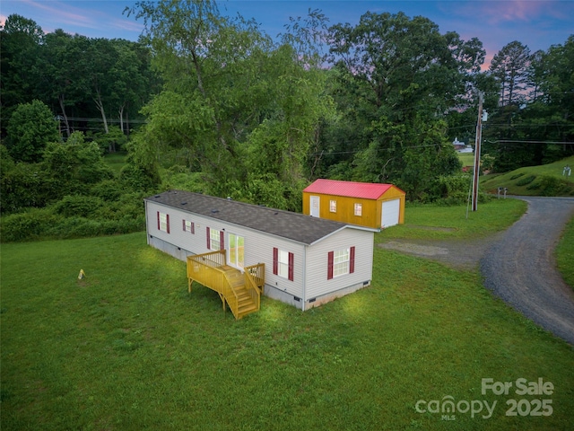 38 Kemp Rd, Pisgah Forest, NC 28768 - view of aerial view at dusk