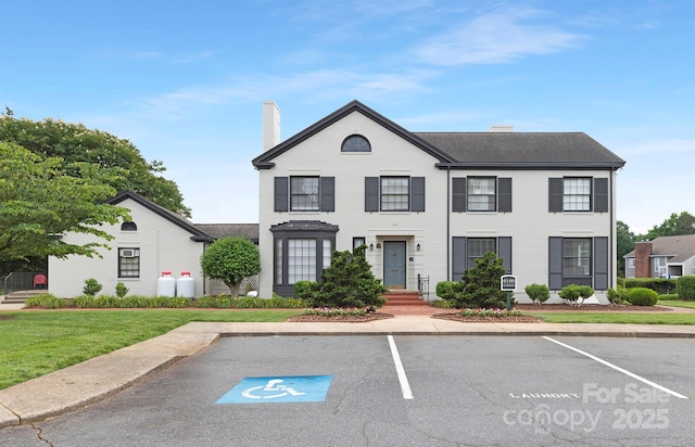6101 Heath Ridge Ct, Charlotte, NC 28210 - view of front of property featuring a chimney and uncovered parking