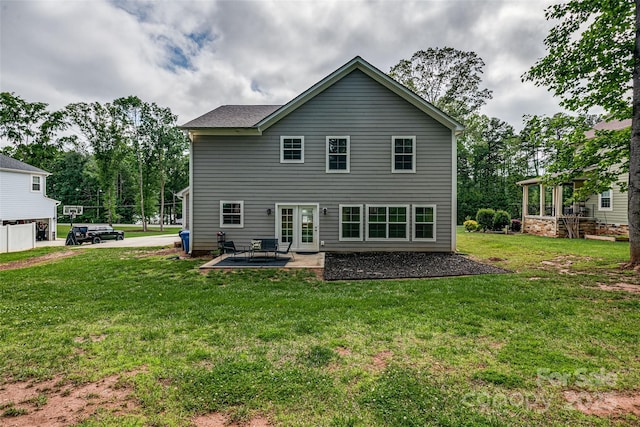 360 Sundown Rd, Mooresville, NC 28117 - rear view of property featuring a patio area and a lawn