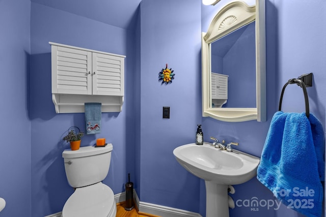 10703 Back Ridge Rd, Charlotte, NC 28277 - half bathroom with toilet and baseboards