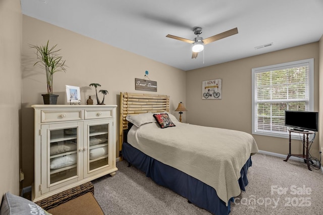 10703 Back Ridge Rd, Charlotte, NC 28277 - carpeted bedroom featuring baseboards and ceiling fan
