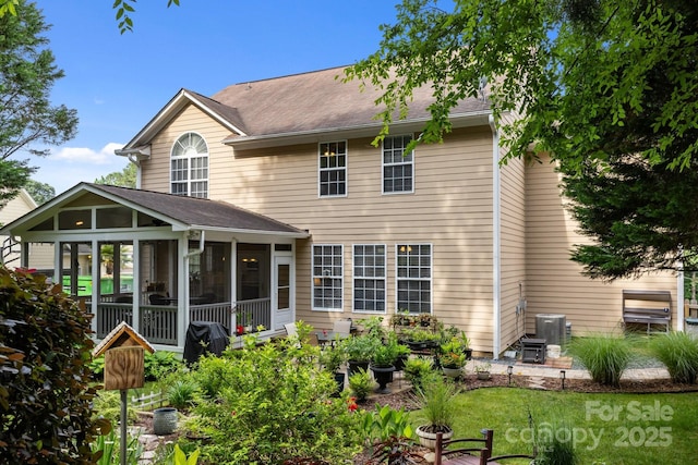 10703 Back Ridge Rd, Charlotte, NC 28277 - back of property featuring a sunroom