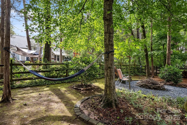 10703 Back Ridge Rd, Charlotte, NC 28277 - view of yard with an outdoor fire pit
