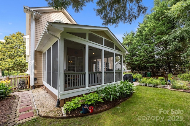 10703 Back Ridge Rd, Charlotte, NC 28277 - view of home's exterior featuring a sunroom