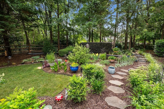 10703 Back Ridge Rd, Charlotte, NC 28277 - view of yard with view of wooded area