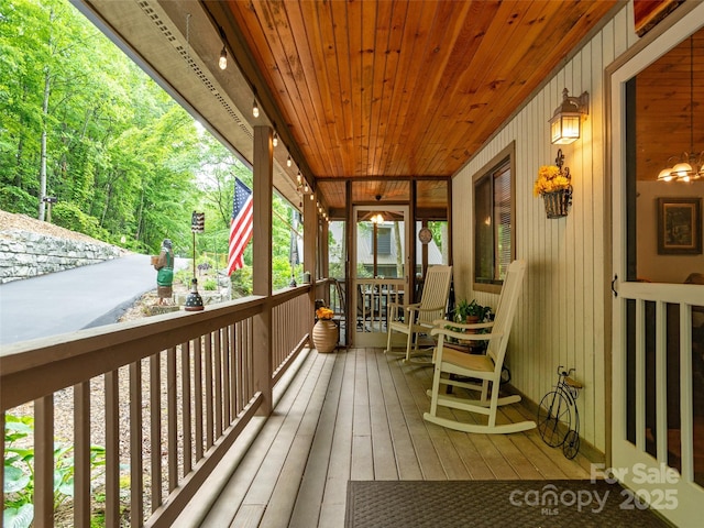 141 Creekside Dr, Maggie Valley, NC 28751 - view of wooden terrace