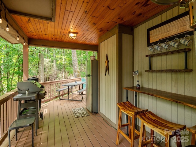 141 Creekside Dr, Maggie Valley, NC 28751 - deck featuring grilling area