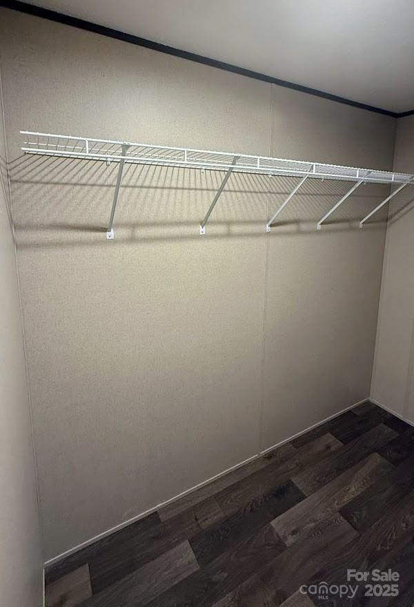 3162 Bear Trail Dr, Lenoir, NC 28645 - spacious closet with dark wood-style floors