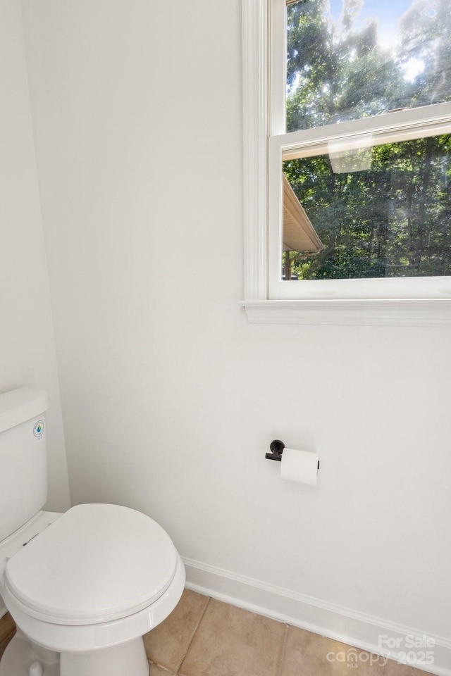 3090 Goblet Rd, Richburg, SC 29729 - bathroom with toilet, tile patterned flooring, and baseboards