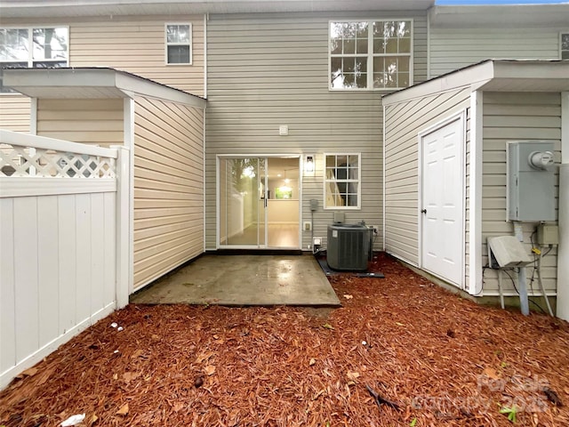 14123 Tranters Creek Ln, Charlotte, NC 28273 - back of house with cooling unit and a patio area