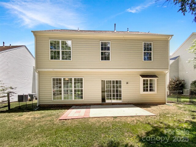 6413 Fillian Ln, Charlotte, NC 28269 - rear view of property featuring cooling unit and a patio