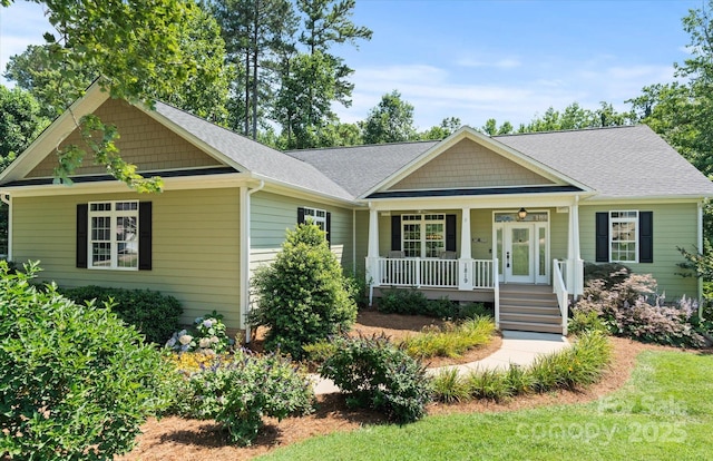 1819 Brompton Ct, Newton, NC 28658 - view of front of home featuring covered porch and roof with shingles