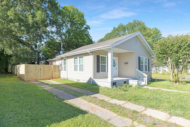 210 E 5th Ave, Gastonia, NC 28054 - bungalow with covered porch, crawl space, and roof with shingles