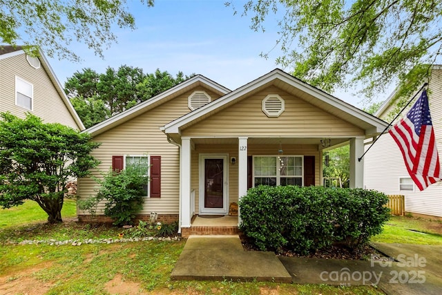 122 Pratt St, Belmont, NC 28012 - view of front of house with covered porch