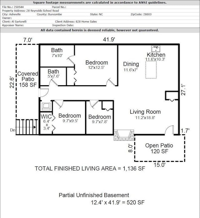 28 Reynolds School Rd, Asheville, NC 28803 - property floor plan