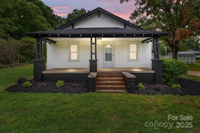 1406 Upper Enochville Rd, Kannapolis, NC 28081 - view of front of property featuring a porch and a front yard