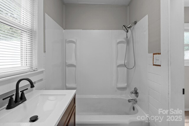 1406 Upper Enochville Rd, Kannapolis, NC 28081 - bathroom with tub / shower combination and vanity