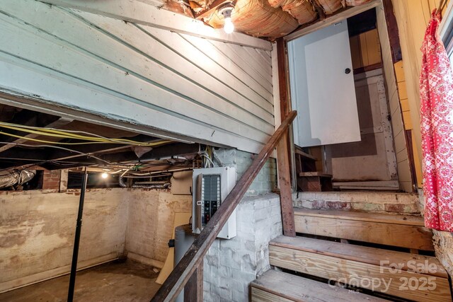 1406 Upper Enochville Rd, Kannapolis, NC 28081 - unfinished basement with electric panel
