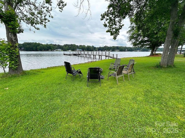 4574 Ivy Run Ln, Denver, NC 28037 - view of green lawn with a water view